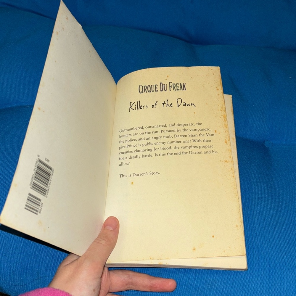 Cirque Du Freak: Killers Of The Dawn Book Soft Cover By Darren Shan - Picture 5 of 5